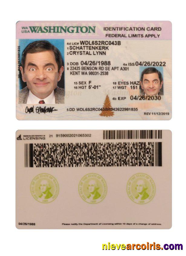 USA Washington ID card 2022-present